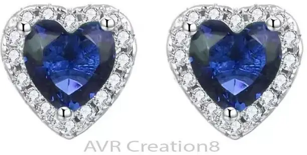 BlueStone - Heart-Shaped Diamond Studs